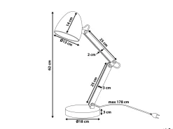 Shop Beliani Poytavalaisin Kumipuu Hopea/Vaalea Puu Veleka