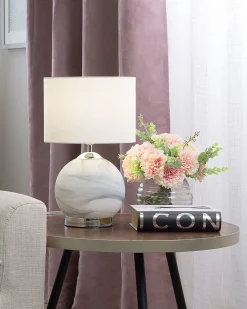 New Beliani Poytavalaisin Lasi Valkoinen Uele