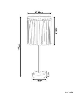Valaisimet<Beliani Poytavalaisin Mangopuu Tumma Puu/Messinki Sabari