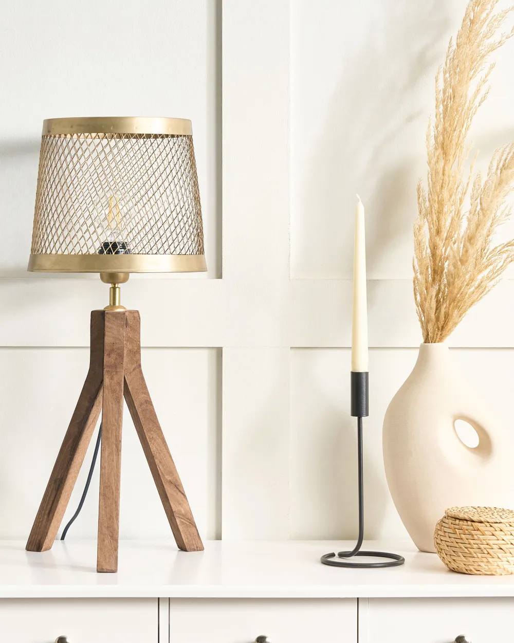 Clearance Beliani Poytavalaisin Mangopuu Tumma Puu/Messinki Beki