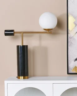 Discount Beliani Poytavalaisin Marmori Musta/Kulta Hondo