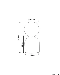 Valaisimet<Beliani Poytavalaisin Marmori Valkoinen Kiwi