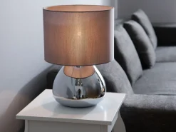 Valaisimet<Beliani Poytavalaisin Metalli Harmaa/Hopea Ronava