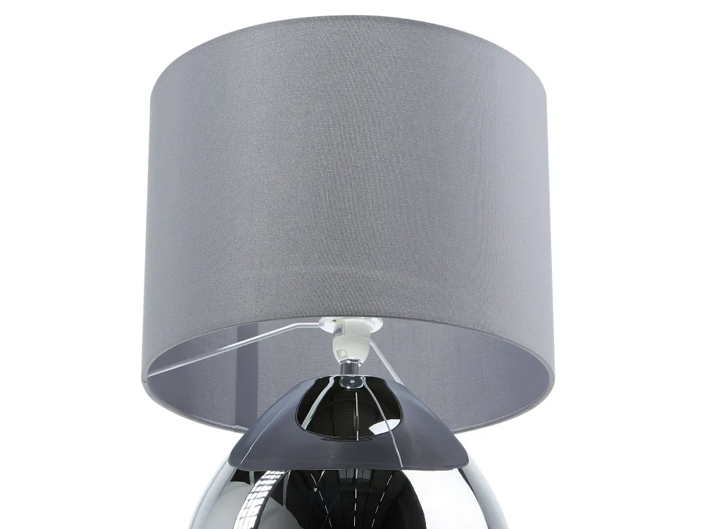 Valaisimet<Beliani Poytavalaisin Metalli Harmaa/Hopea Ronava