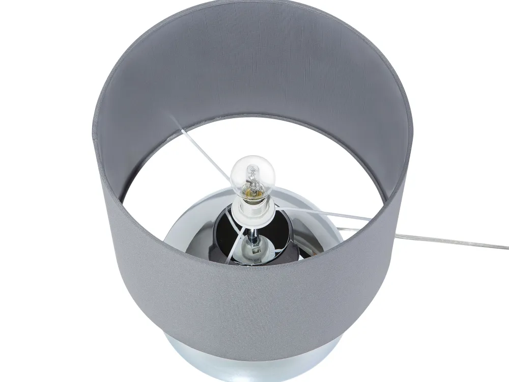 Valaisimet<Beliani Poytavalaisin Metalli Harmaa/Hopea Ronava