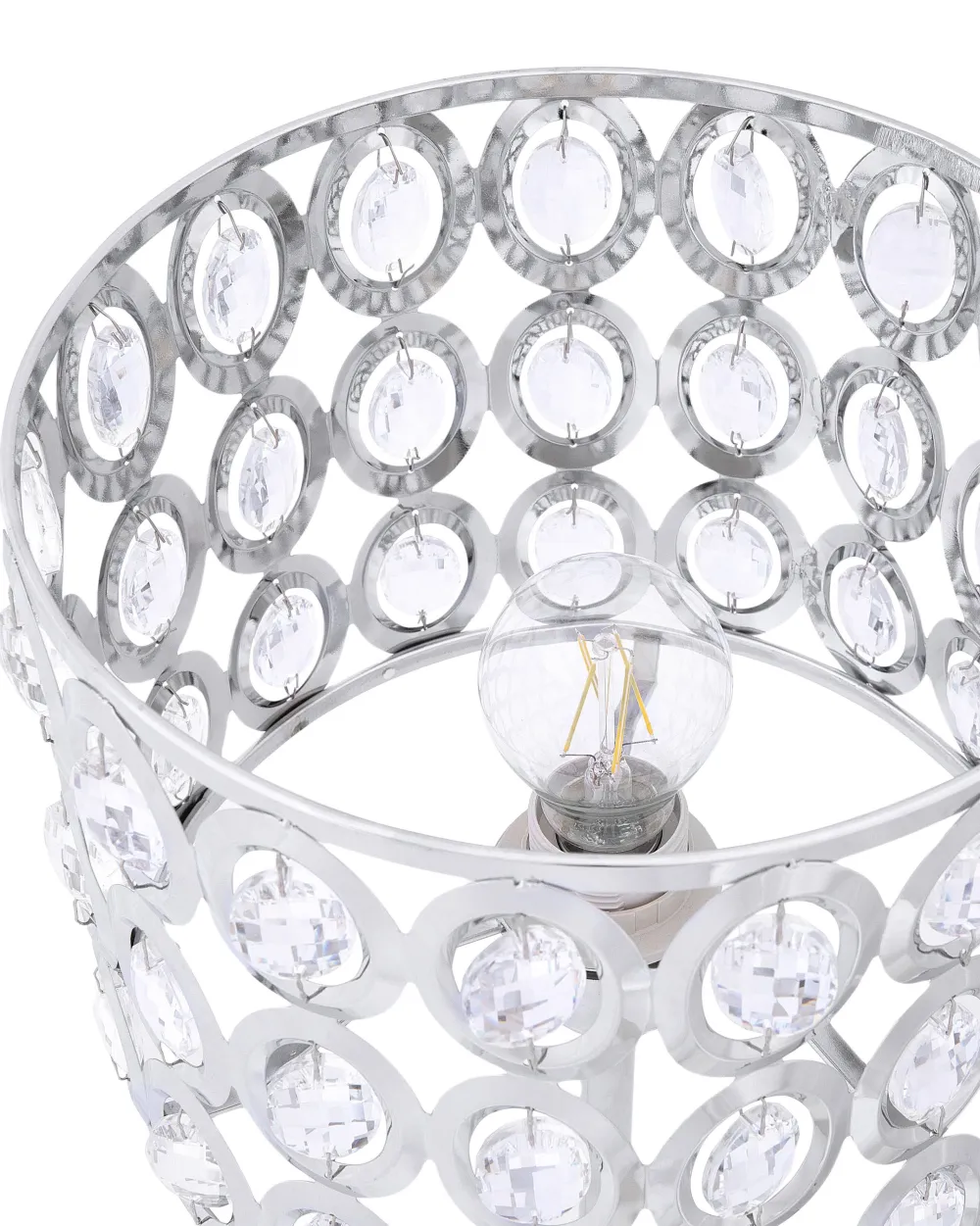 Valaisimet<Beliani Poytavalaisin Metalli Hopea Tenna