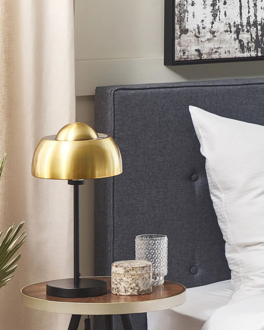 Best Sale Beliani Poytavalaisin Metalli Kulta/Musta Senette