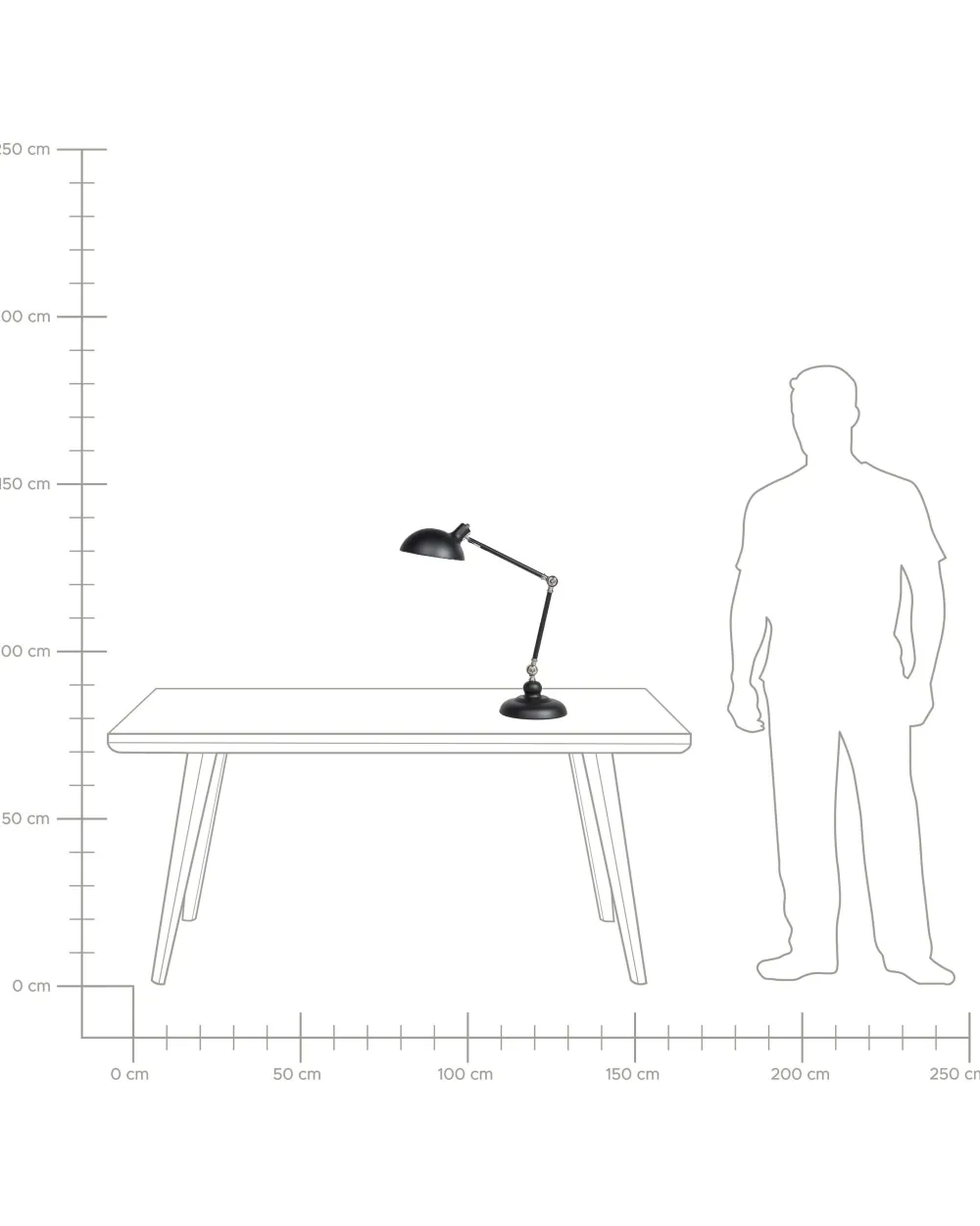 Valaisimet<Beliani Poytavalaisin Metalli Musta Meramec