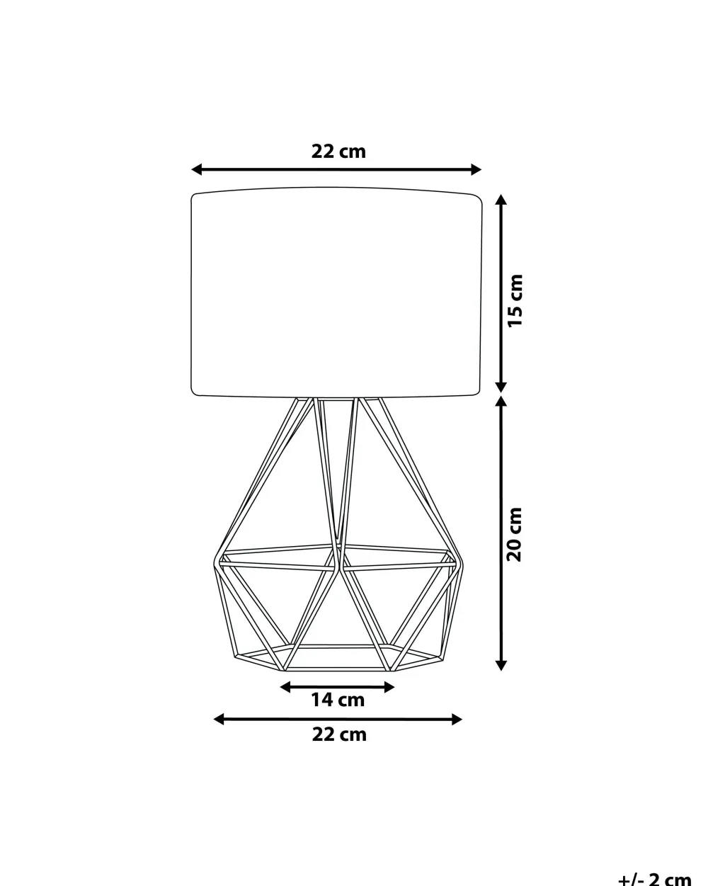 Valaisimet<Beliani Poytavalaisin Metalli Musta Maroni