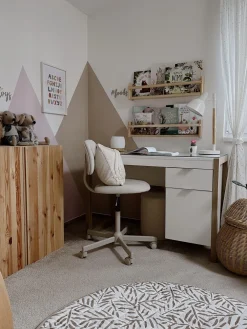 Valaisimet<Beliani Poytavalaisin Metalli Valkoinen/Vaalea Puu Aldan