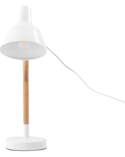 Valaisimet<Beliani Poytavalaisin Metalli Valkoinen/Vaalea Puu Aldan