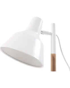 Valaisimet<Beliani Poytavalaisin Metalli Valkoinen/Vaalea Puu Aldan