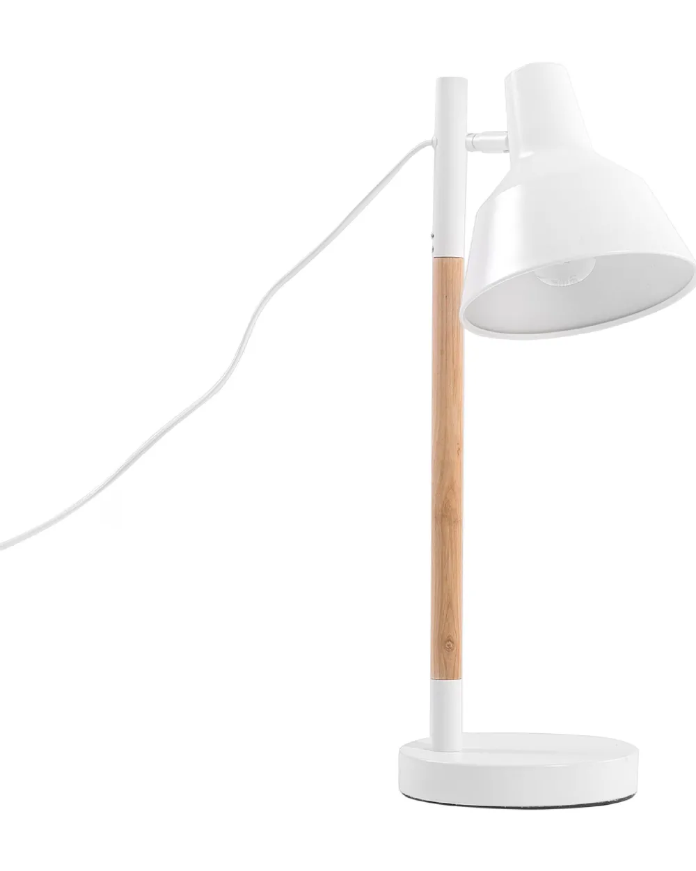 Valaisimet<Beliani Poytavalaisin Metalli Valkoinen/Vaalea Puu Aldan