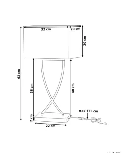 Valaisimet<Beliani Poytavalaisin Metalli Valkoinen/Kulta Yasuni