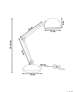 Lastenhuone<Beliani Poytavalaisin Metalli Valkoinen Helmand