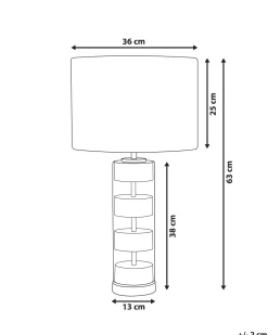 Valaisimet<Beliani Poytavalaisin Metalli Valkoinen/Kulta Beatton