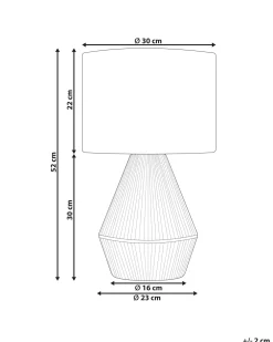 Valaisimet<Beliani Poytavalaisin Paperinaru Luonnonvari Malewa
