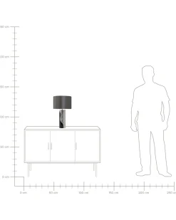 Valaisimet<Beliani Poytavalaisin Posliini Musta/Hopea Aiken