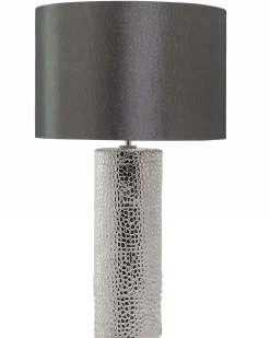 Valaisimet<Beliani Poytavalaisin Posliini Musta/Hopea Aiken