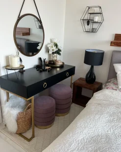 Shop Beliani Poytavalaisin Posliini Musta Santee