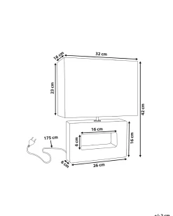 Valaisimet<Beliani Poytavalaisin Posliini Ruskea Onyx