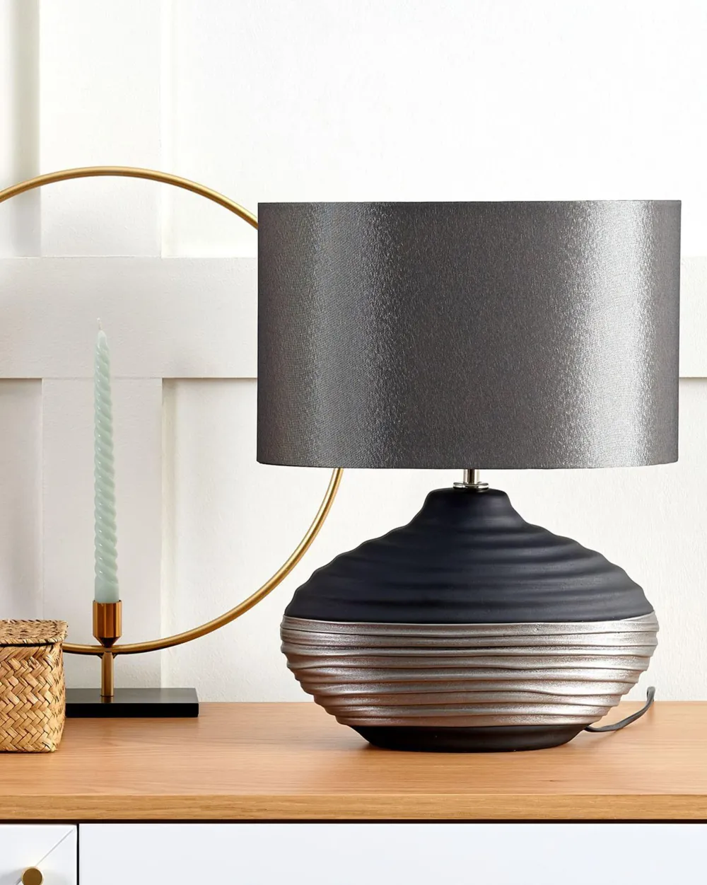 Cheap Beliani Poytavalaisin Posliini Tummanharmaa Lima