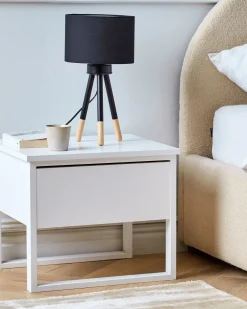 Best Sale Beliani Poytavalaisin Saarni Musta 2 Kpl Tobol