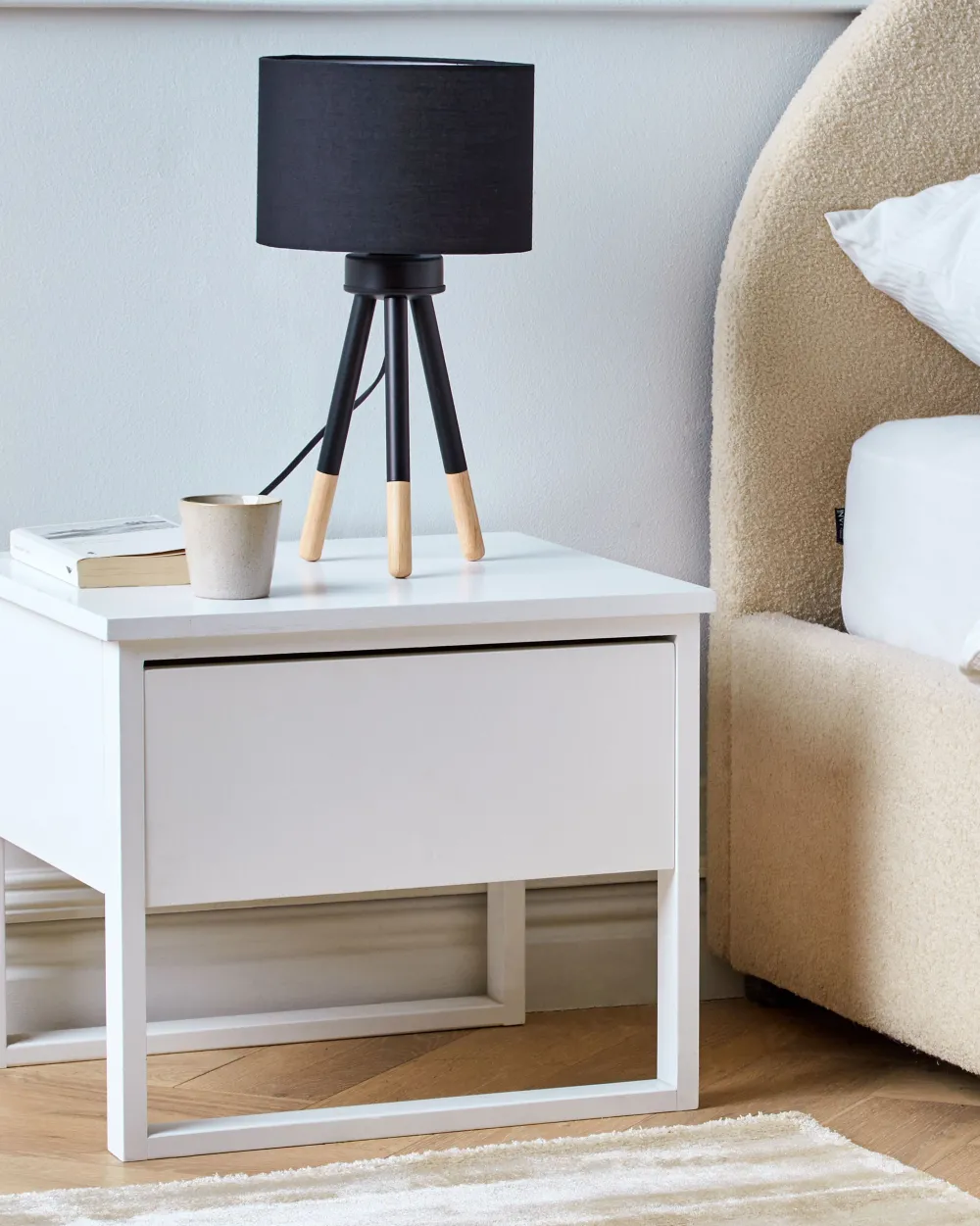 Best Sale Beliani Poytavalaisin Saarni Musta 2 Kpl Tobol