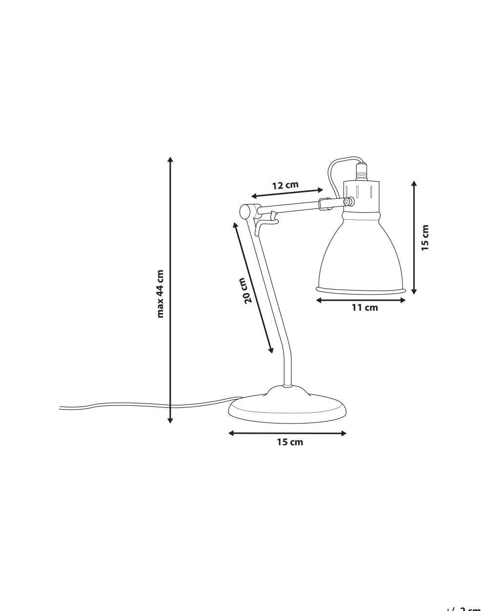 Valaisimet<Beliani Poytavalaisin Teras Messinki Monsan