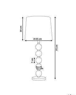 Valaisimet<Beliani Poytavalaisin Teras Musta/Kulta Assonet