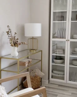 Cheap Beliani Poytavalaisin Teras Valkoinen/Kulta Thouet