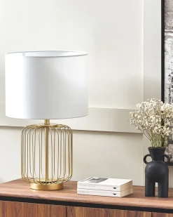 Cheap Beliani Poytavalaisin Teras Valkoinen/Kulta Thouet