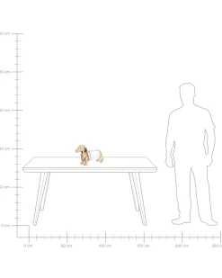 New Beliani Poytavalaisin Vaalea Puu Loubiere