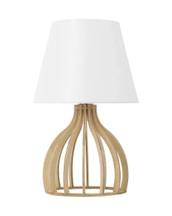 Outlet Beliani Poytavalaisin Valkoinen/Vaalea Puu Agueda