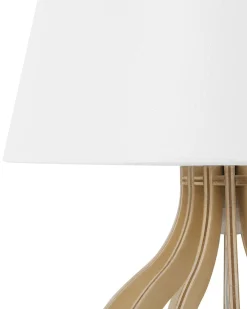 Outlet Beliani Poytavalaisin Valkoinen/Vaalea Puu Agueda