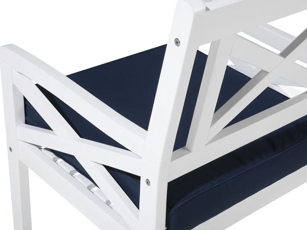 Hot Beliani Puinen Istuinryhma Puutarhaan Sininen Baltic