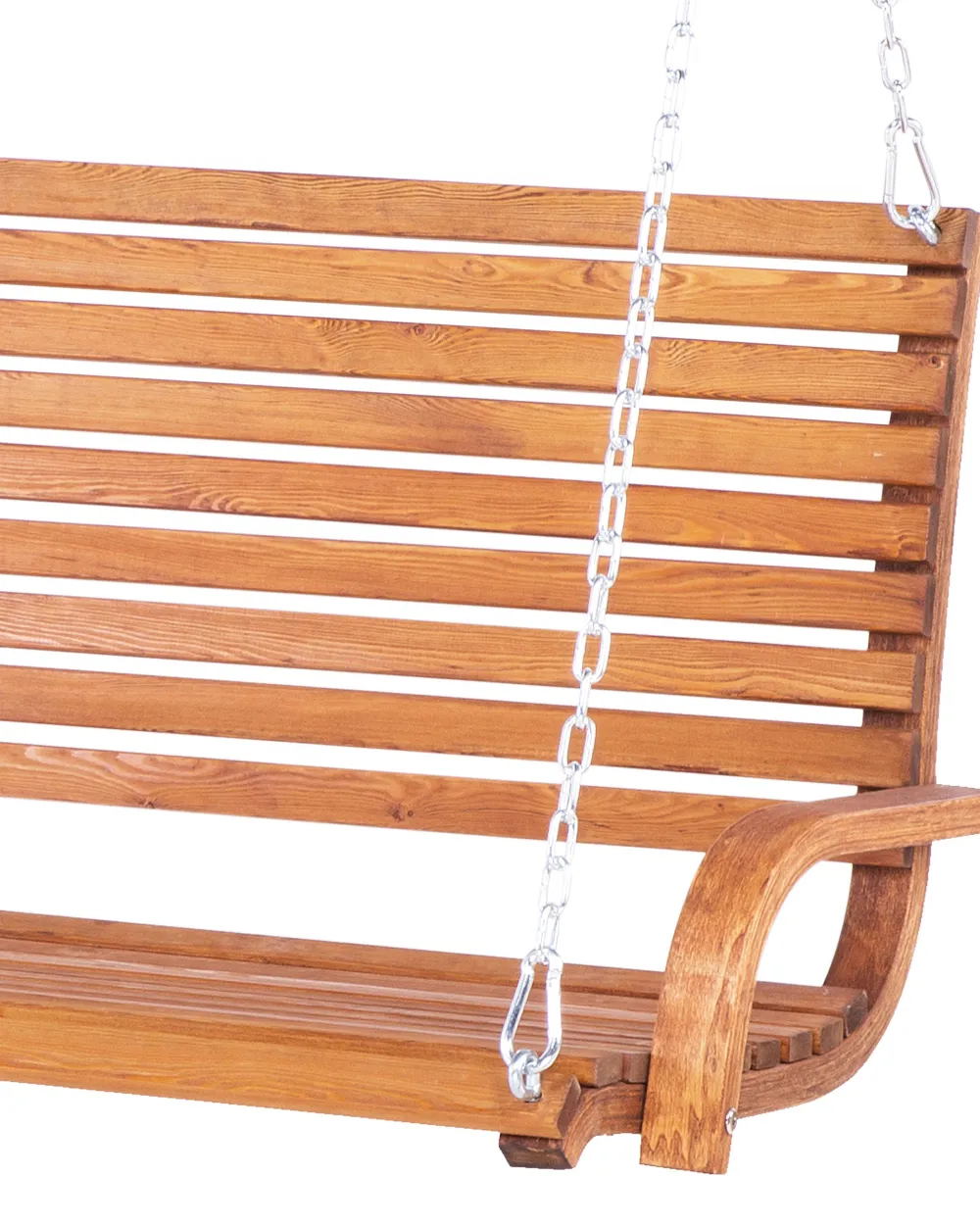 Ulkokalusteet<Beliani Puinen Pihakeinu Katoksella Beige Andria