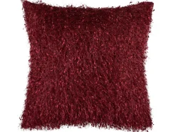 New Beliani Punainen 2 Kpl Koristetyynysetti Hapsuilla 45 X 45 Cm Hellebore