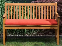 Online Beliani Punainen Pehmuste Puutarhapenkkiin 112 X 54 Cm Vivara