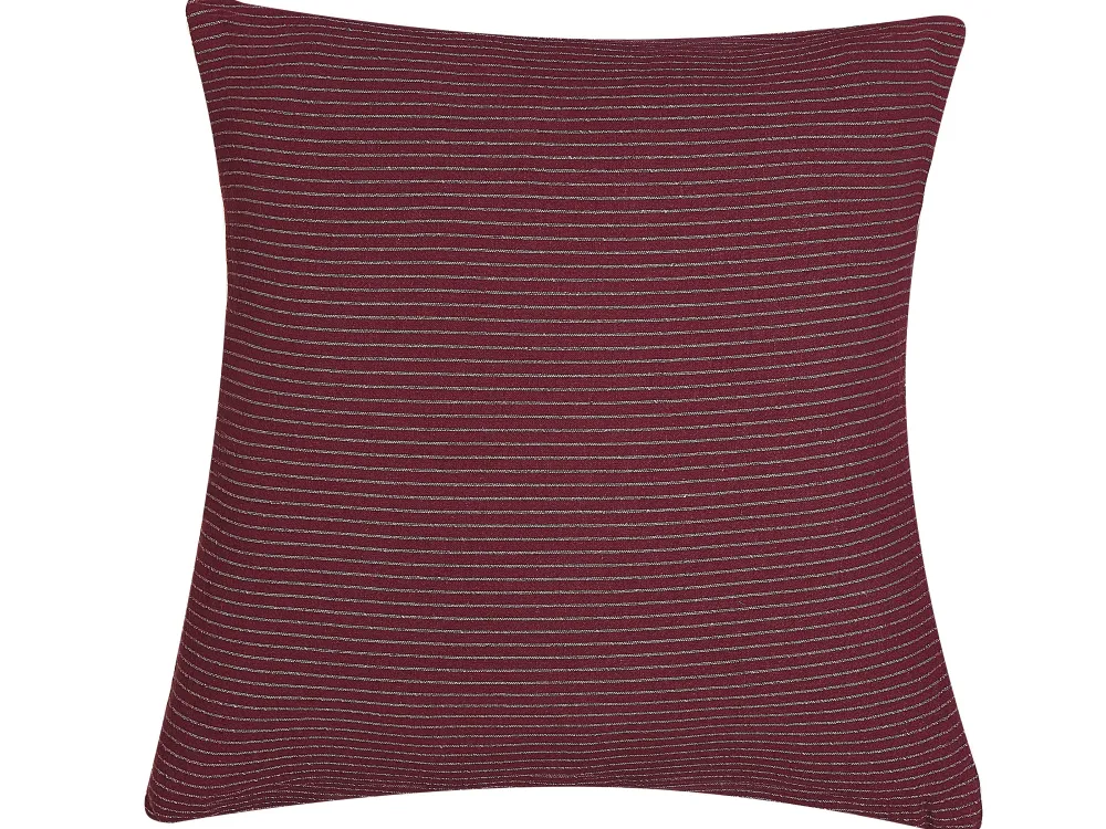 Tekstiilit<Beliani Punainen Raidallinen Kangas Koristetyyny 45 X 45 Cm Campanula