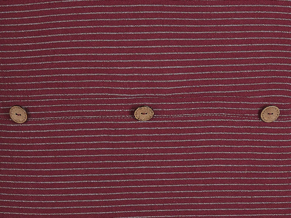 Tekstiilit<Beliani Punainen Raidallinen Kangas Koristetyyny 45 X 45 Cm Campanula