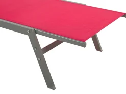 Ulkokalusteet<Beliani Punainen Teraksinen Aurinkotuoli Levanzo