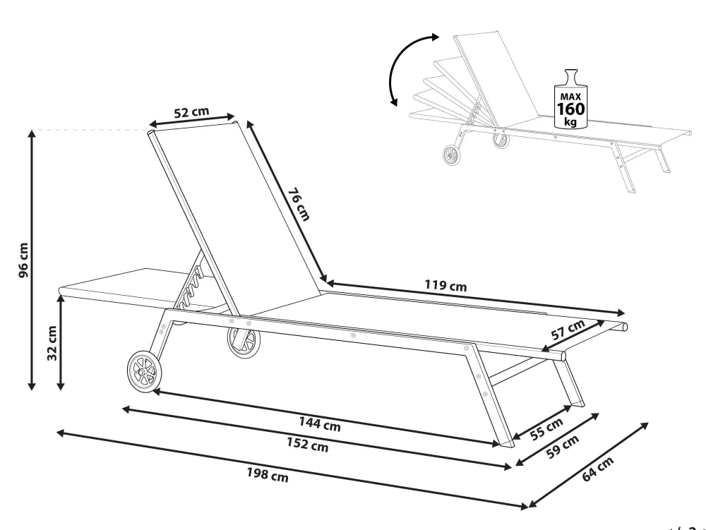 Ulkokalusteet<Beliani Punainen Teraksinen Aurinkotuoli Levanzo
