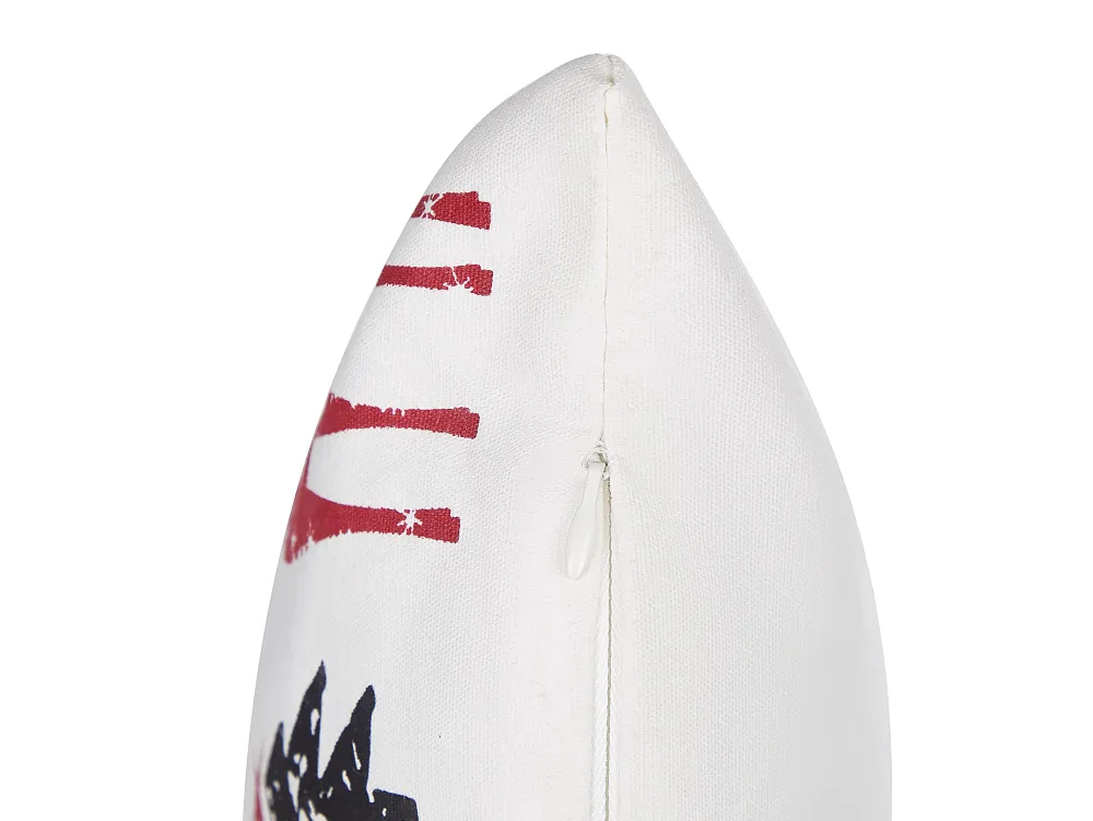 Tekstiilit<Beliani Punavalkoinen 2 Kpl Koristetyynysetti 45 X 45 Cm Robbie