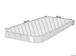 Best Beliani Pussijousitettu Patja Kova 80 X 200 Cm Bliss
