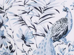 Tekstiilit<Beliani Pussilakanasetti Satiinipuuvilla Valkoinen/Sininen 155 X 220 Cm Ballard