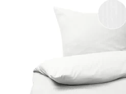Tekstiilit<Beliani Pussilakanasetti Satiinipuuvillaa 240 X 220 Cm Valkoinen Avondale