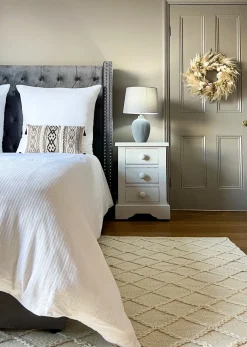 Tekstiilit<Beliani Pussilakanasetti Satiinipuuvillaa 240 X 220 Cm Valkoinen Avondale