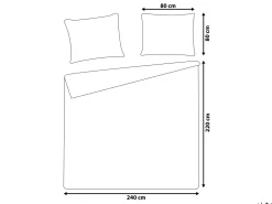 Cheap Beliani Pussilakanasetti Satiinipuuvillaa 220 X 240 Cm Beige Avondale