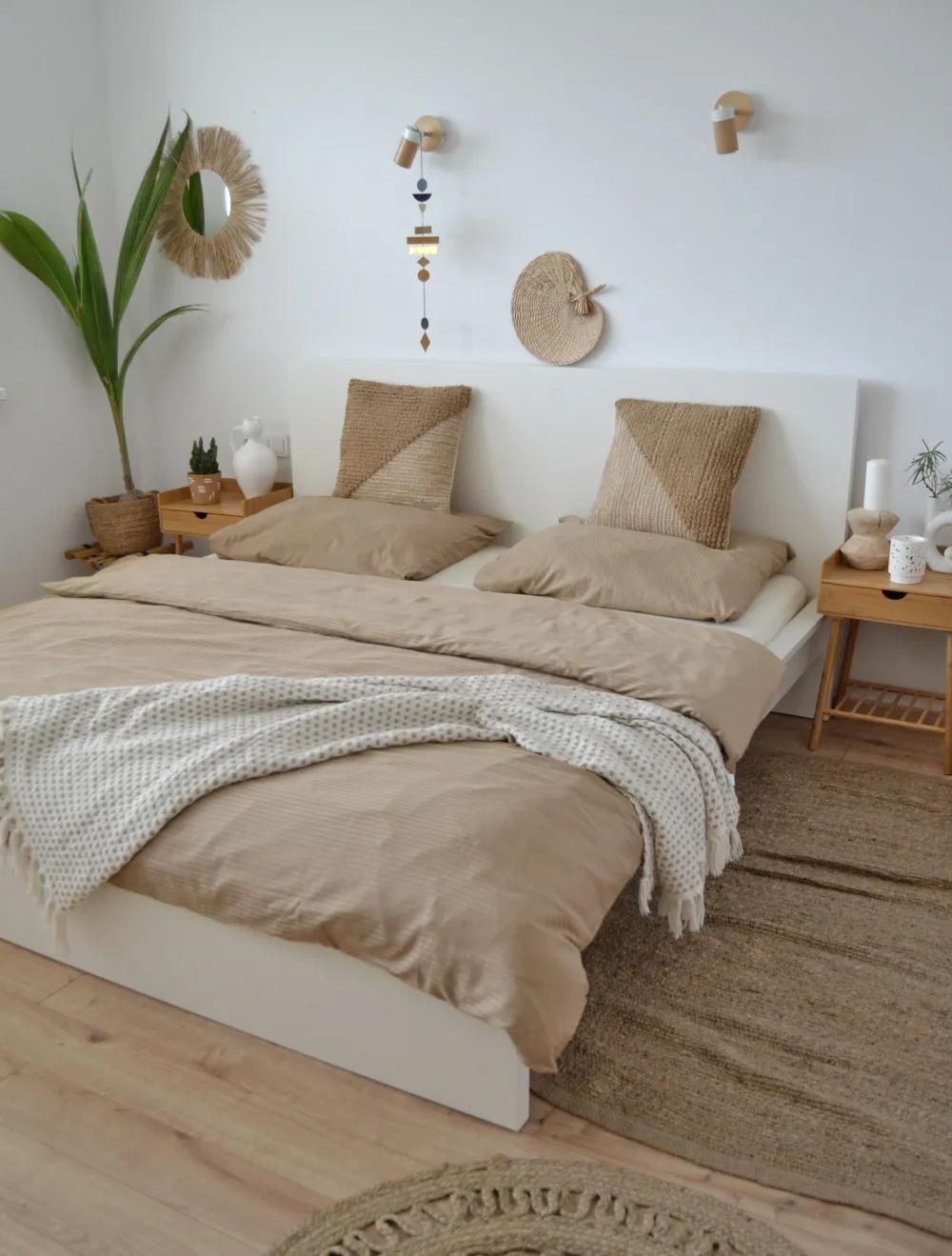 Cheap Beliani Pussilakanasetti Satiinipuuvillaa 220 X 240 Cm Beige Avondale